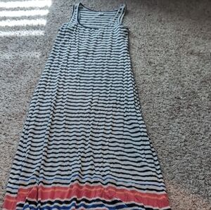 Old Navy Navy and White Striped Top